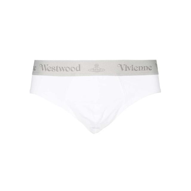 Set med två bomullsbriefs med logoband