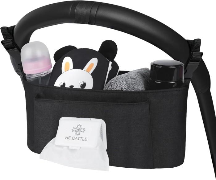 Universal Vicloon Barnvagns Organizer med Våtservettsfack
