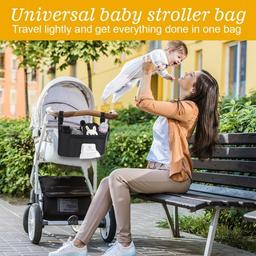 Universal Vicloon Barnvagns Organizer med Våtservettsfack
