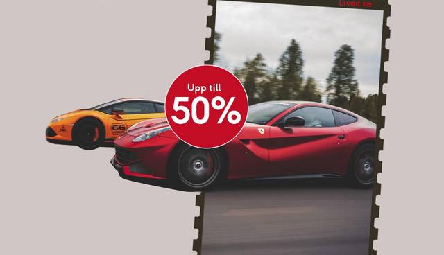 Upp till 50 % på upplevelser hos Live It