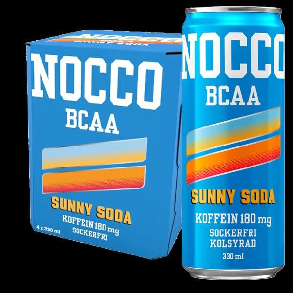 NOCCO Sunny Soda 4 st x 33 cl: 49 kr. (12,25 kr/st).