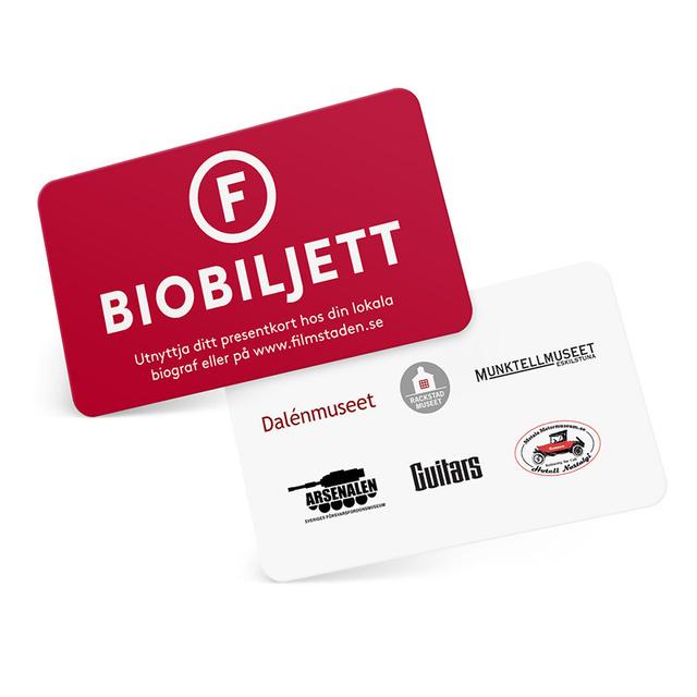 Kulturkortet museum eller filmstaden biobiljett 26% rabatt