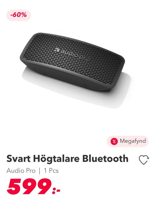 Svart Bluetooth Högtalare från Audio Pro