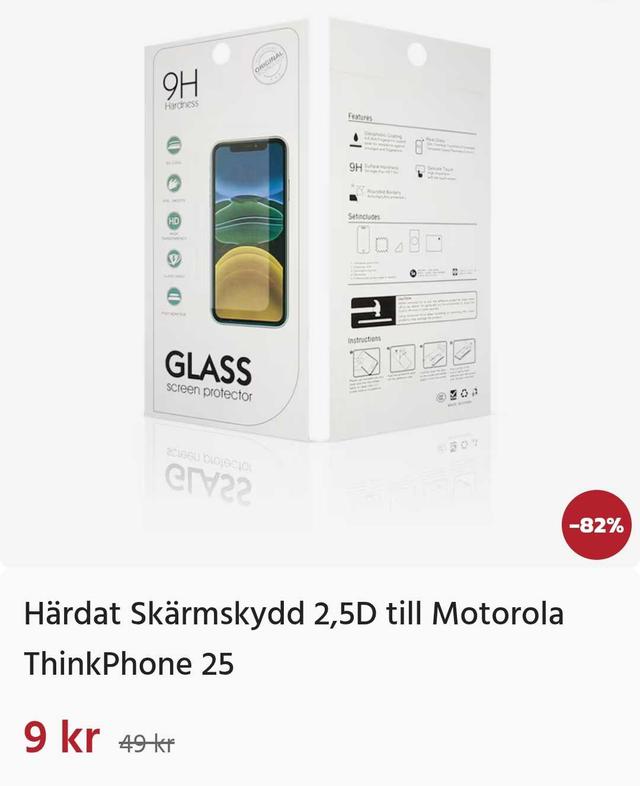 Härdat 2,5D Skärmskydd till Motorola ThinkPhone