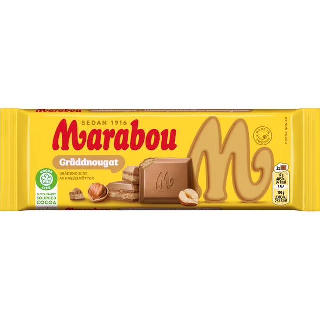 MATSMART 3 st Marabou Gräddnougat Chokladkaka 100g 15kr