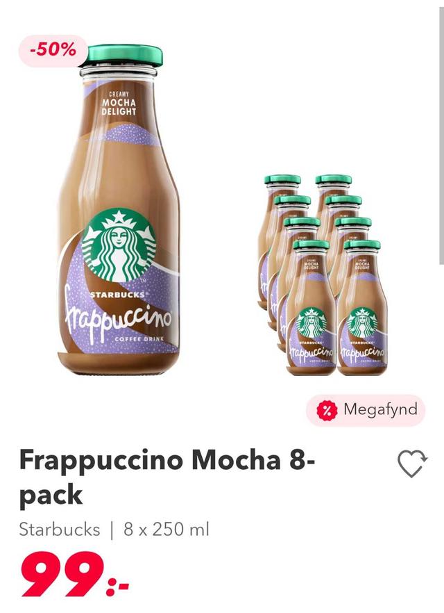 Starbucks Mocha Frappuccino 8-Pack 250ml