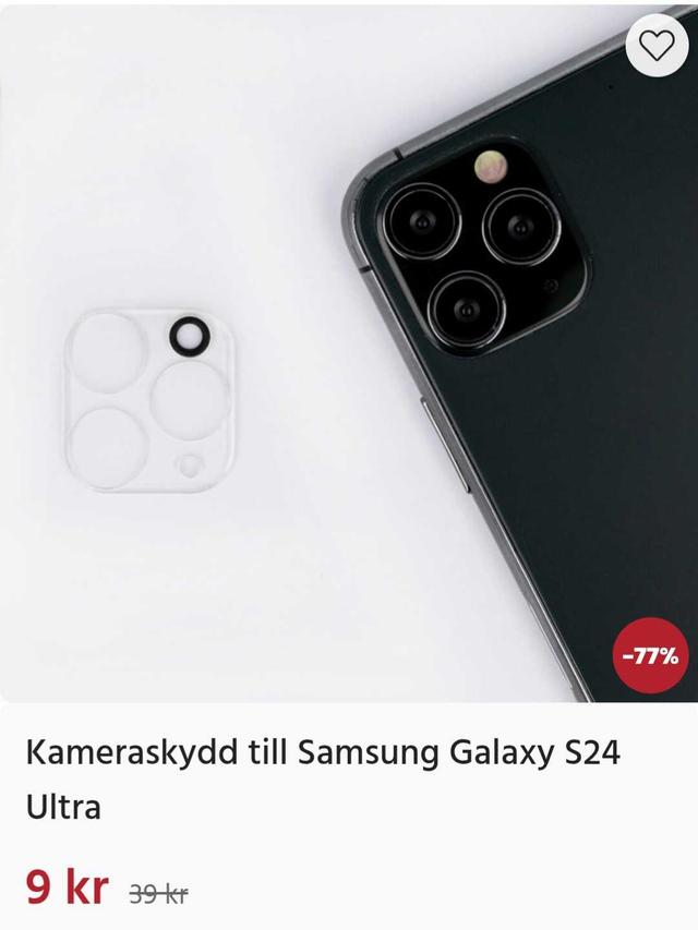 Kameraskydd för Samsung Galaxy S24 Ultra