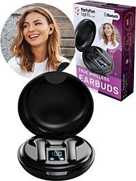 Trådlösa in-ear-hörlurar med brusreducering och laddningsfodral