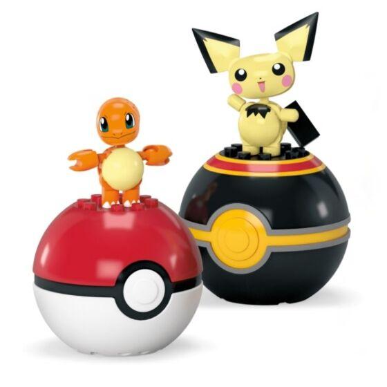 Mega Pokémon Pokéboll 2-pack: Charmander & Pichu