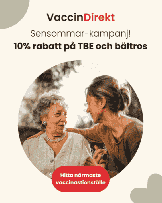 10 % rabatt på TBE- och bältrosvaccin hos VaccinDirekt