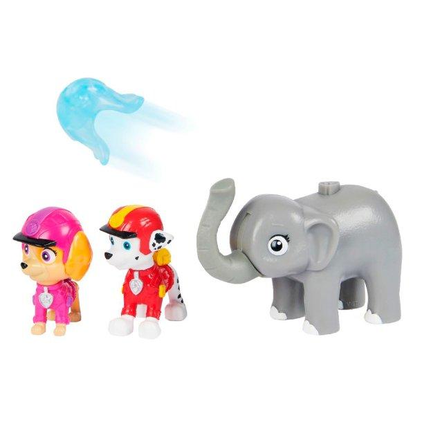 Paw Patrol Jungle Pups Marshall, Skye & Elephant Figure Set