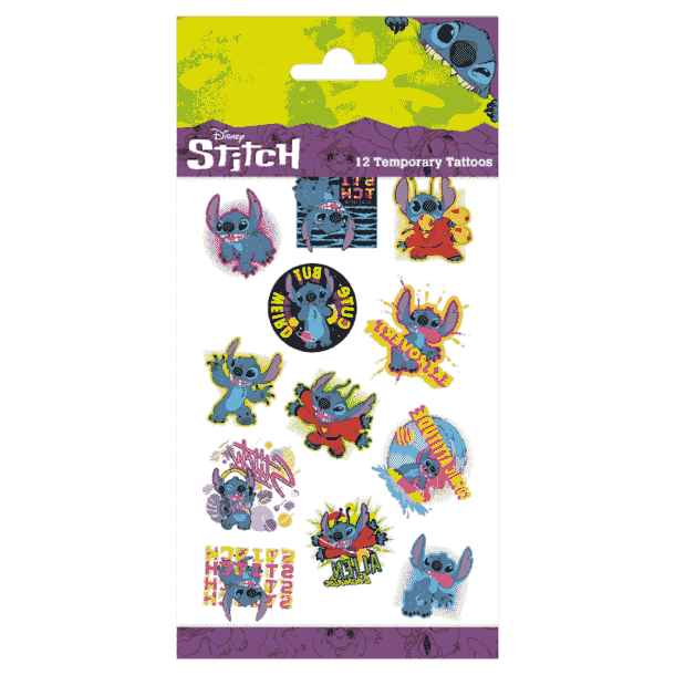 Stitch roliga Disney tatueringar för barn