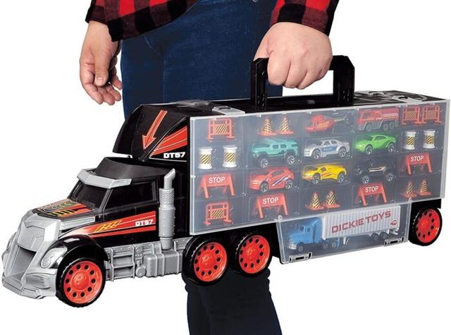 Dickie Toys Lastbil med Bilförvaring