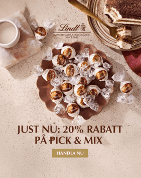 20 % rabatt på Lindt Pick & Mix