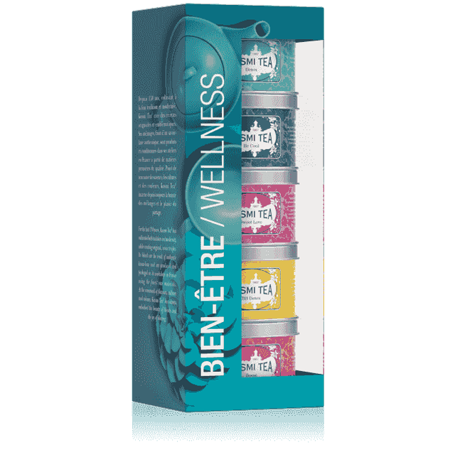 Kusmi Presentrör Wellness Te Kollektion 5x25g