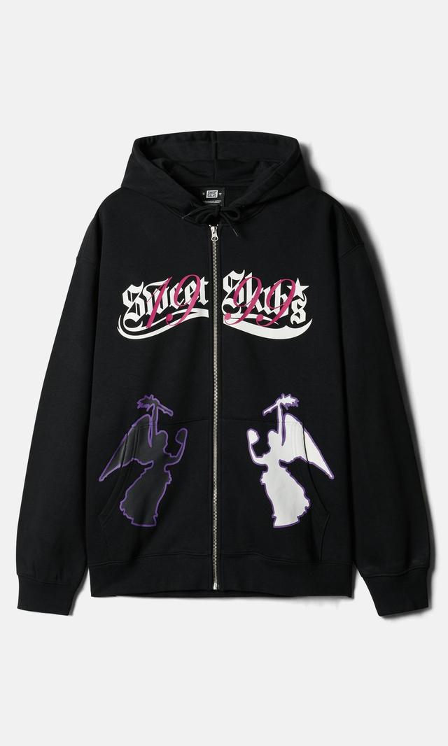 SWEET SKTBS Svart Zip-hoodie Herr