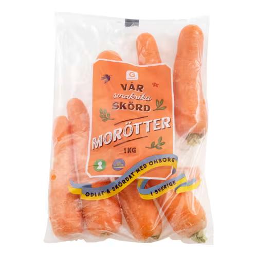 Färska morötter. 1 kg.
