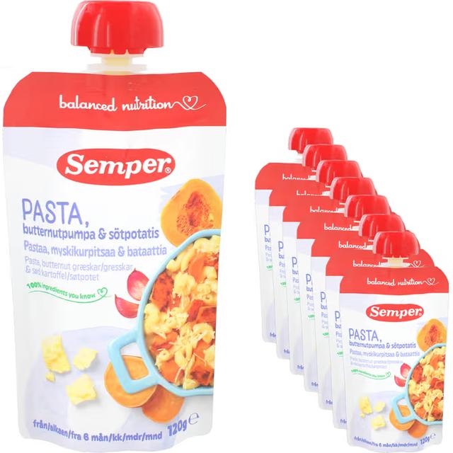 Semper Klämmis Pasta 2 x 7-pack, 120 g