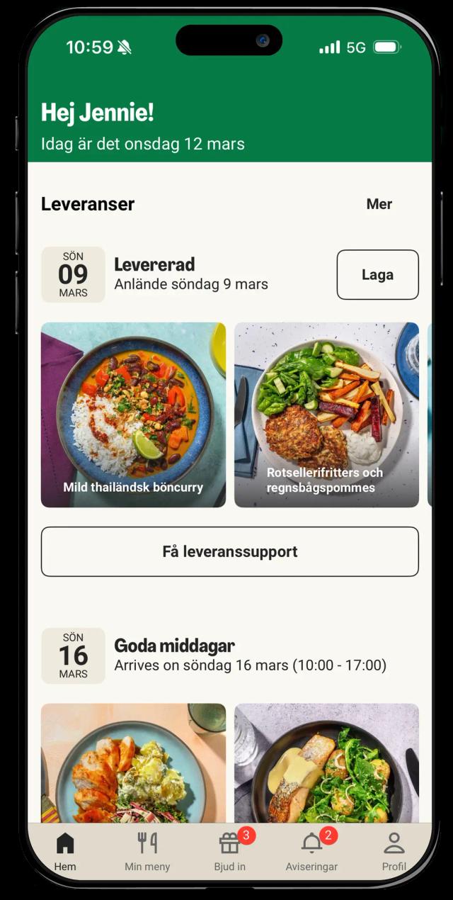 20 måltider för 44 kr/portion + upp till 300 kr cashback.