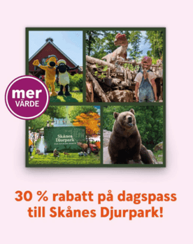 30 % rabatt på dagspass i Skånes Djurpark 11/4 - 18/6