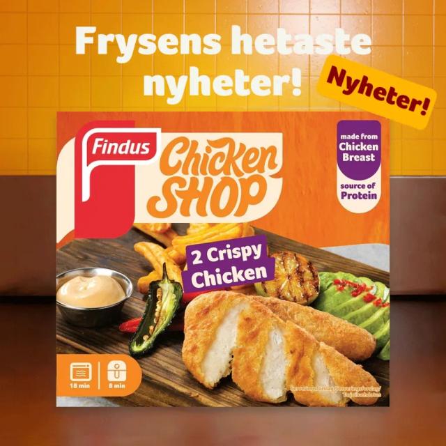 10 kr Cashback Findus Chicken Shop Crispy 2-Pack