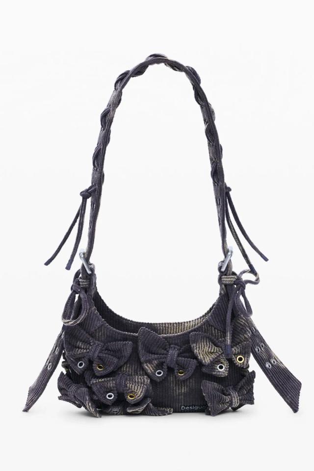 Medium Multicolour Cotton Bow Bag