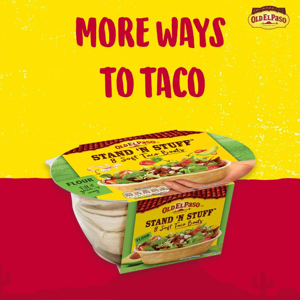 15 kr Cashback on Old El Paso Soft Taco Boats 8-Pack