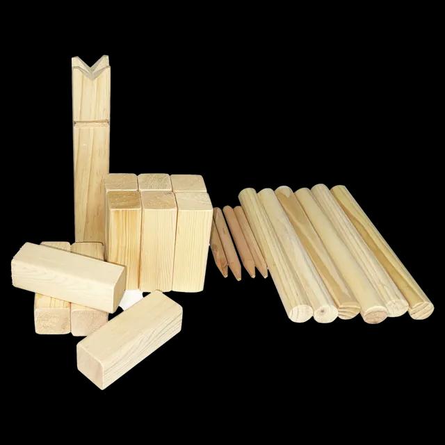 Kubb Träspel för Utomhuslek