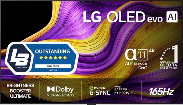 LG 65" OLED Evo 4K TV 165Hz