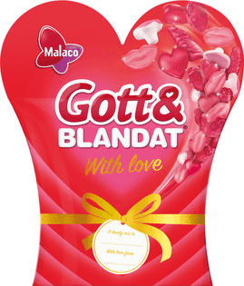 Få 16 kronor rabatt vid köp av två Gott & Blandat With Love