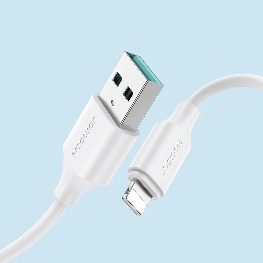 Joyroom Snabbladdning USB-A till Lightning-kabel 1m Vit