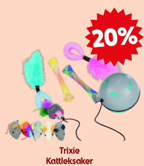 20 % rabatt på kattleksaker från Trixie hos Gaston