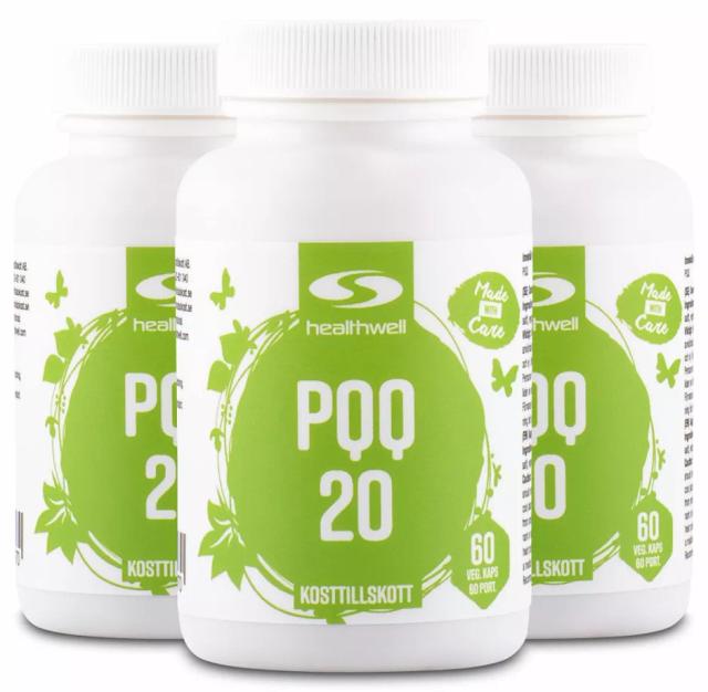 3 x Healthwell PQQ. Mängdrabatt.
