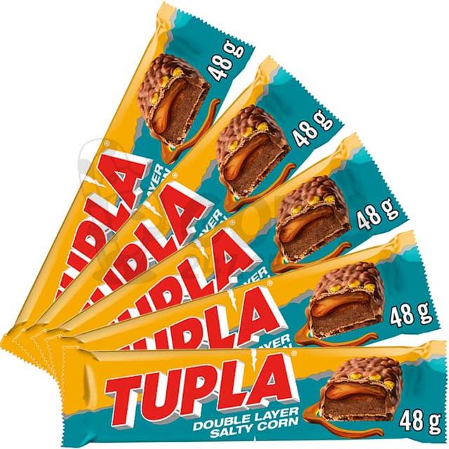 Cloetta Tupla Salty Corn Chokladbars 5‑pack