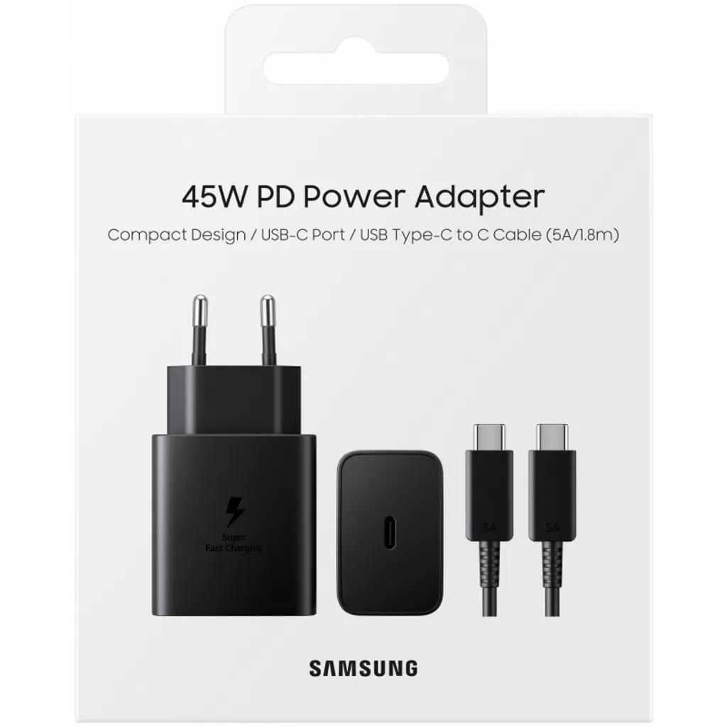 Samsung 45W PD USB-C Snabbladdare Svart