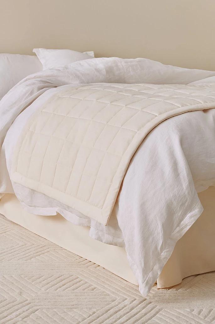 LINDEN Vitt Hotellöverkast 45 cm