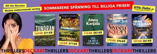 Spänningsfyllda deckare och thrillers på rea