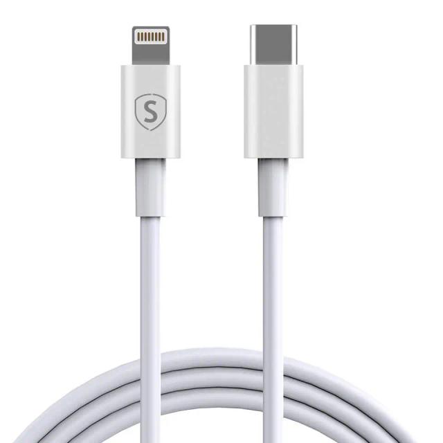 SiGN USB-C till Lightning Kabel 1m Vit