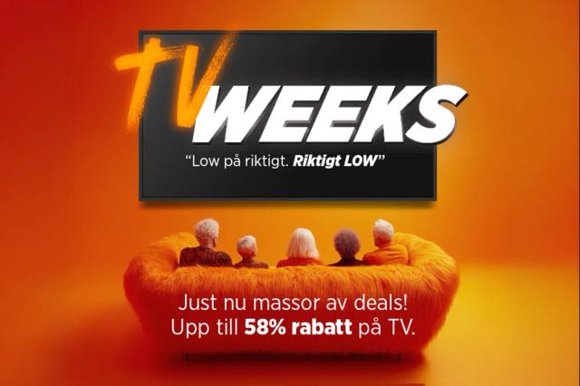 TV Weeks: Upp till 58 % rabatt