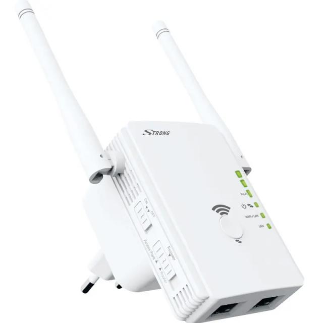 Kraftfull WiFi Repeater 300 Mbit/s Vit