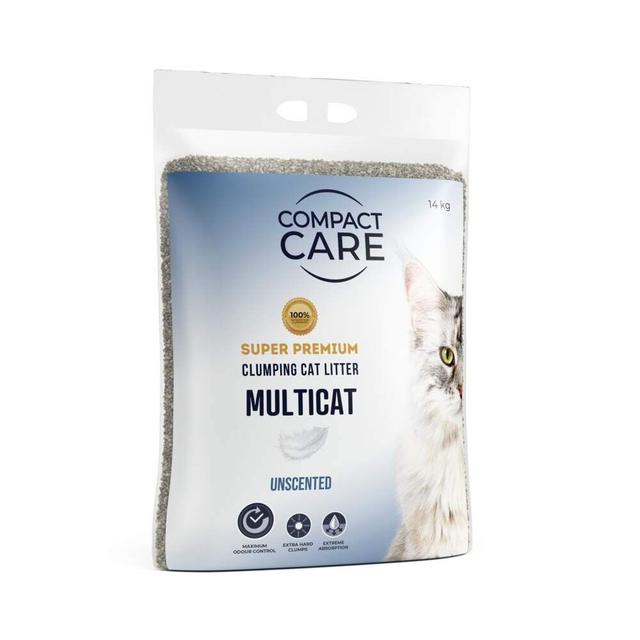 Compact Care Multicat Unscented Cat Litter 14 kg