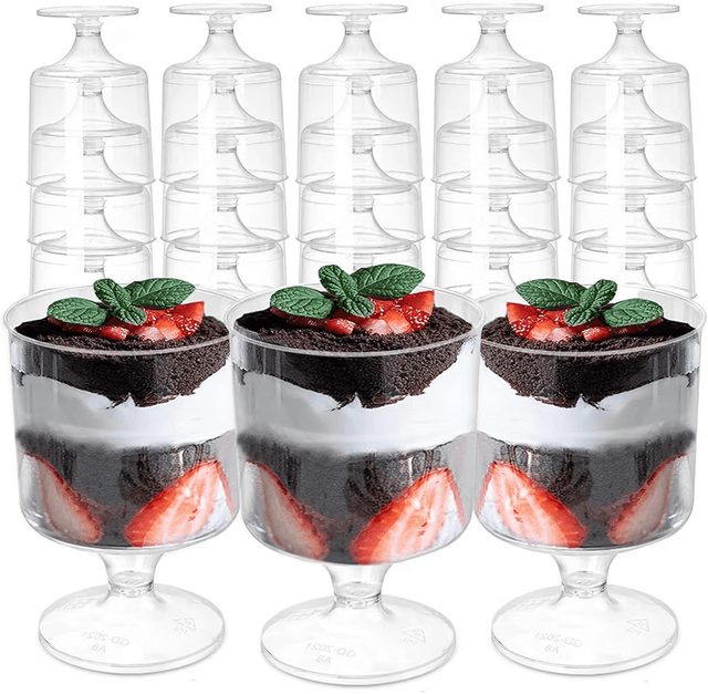 LATERN 80 Plast Efterrättskoppar 60 ml