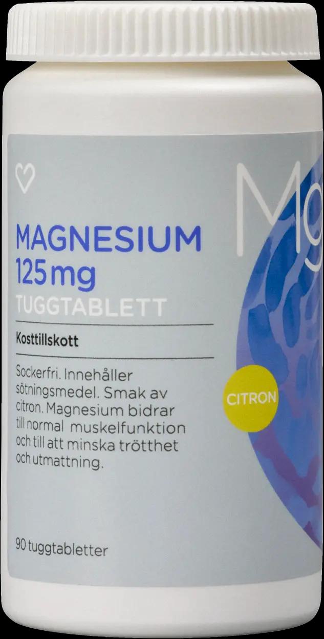 Hjärtats Magnesium 125 mg Tuggtabletter 90 st