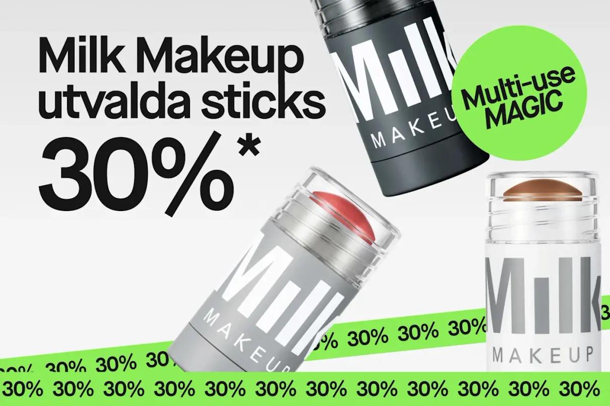 30% på utvalda sticks från Milk Makeup