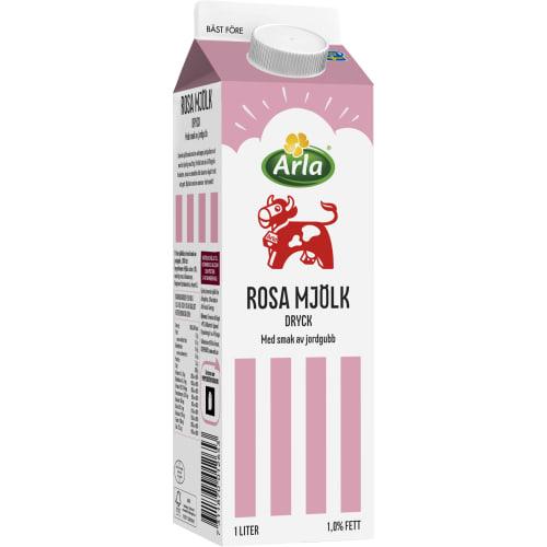 Arla Ko Rosa Mjölkdryck. 1 l.