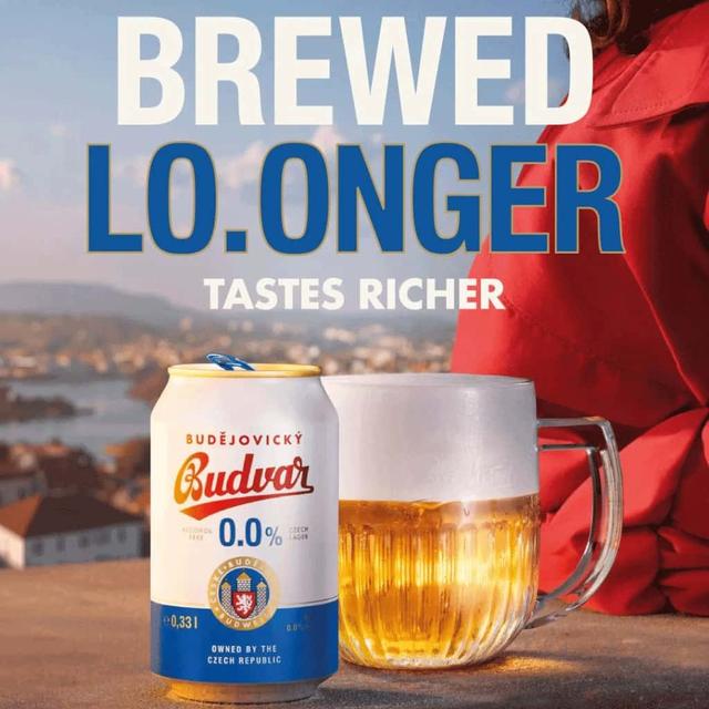 5 kr cashback - Budvar 0,0 % 33 cl.