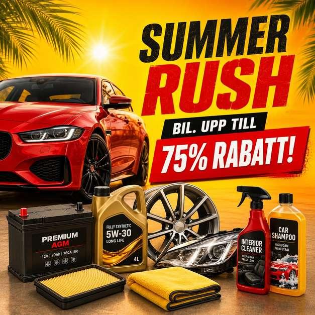 Summer Rush - bil. Upp till 75 % rabatt!