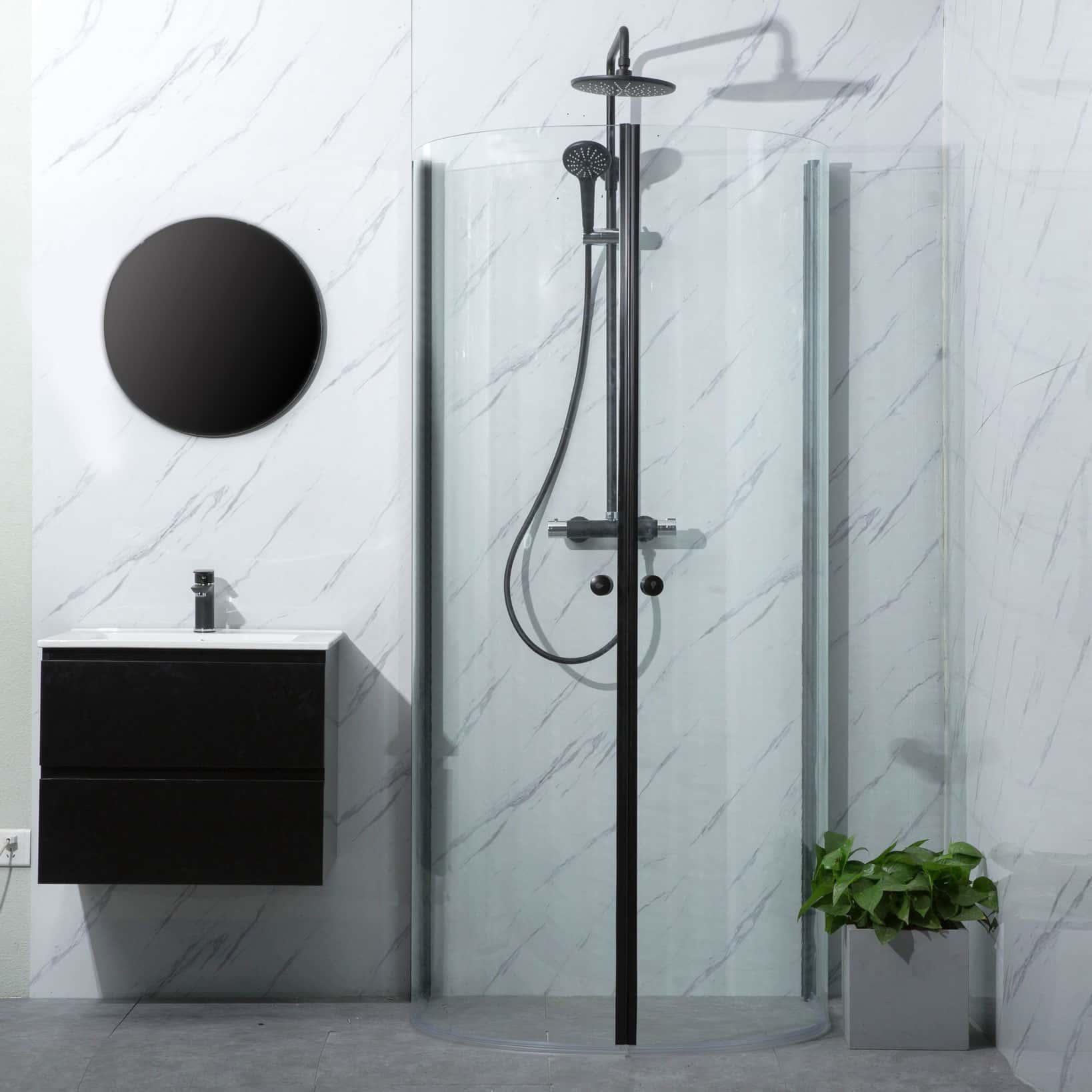 Bathlife Vikbar Rak Duschhörn för Badrum