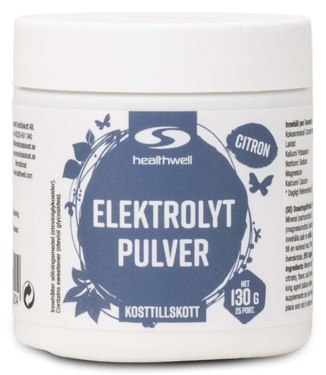 Healthwell Elektrolytpulver för optimal vätskebalans