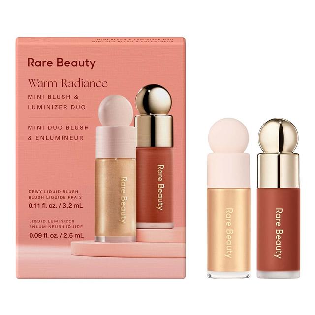 Warm Radiance Mini Blush & Luminizer Duo – Mini-duo med rouge och highlighter | RARE BEAUTY ≡ SE
